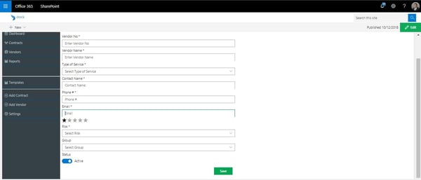 Dock 365-Contract Management Dashboard- Status