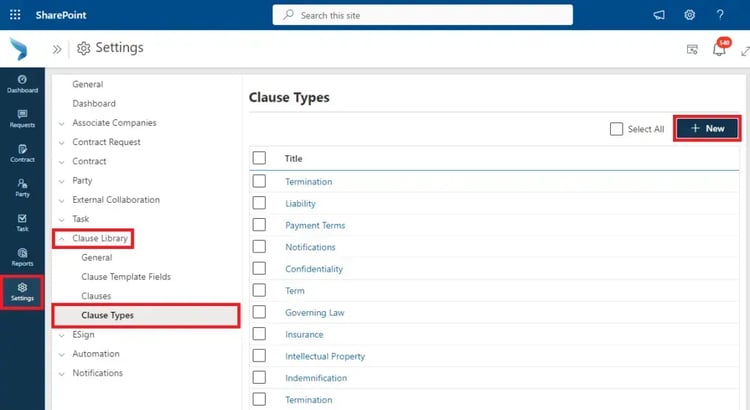 Clause Library