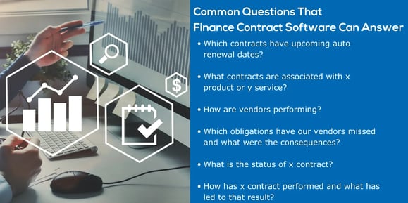 Common Questions That Finance Contract Software Can Answer