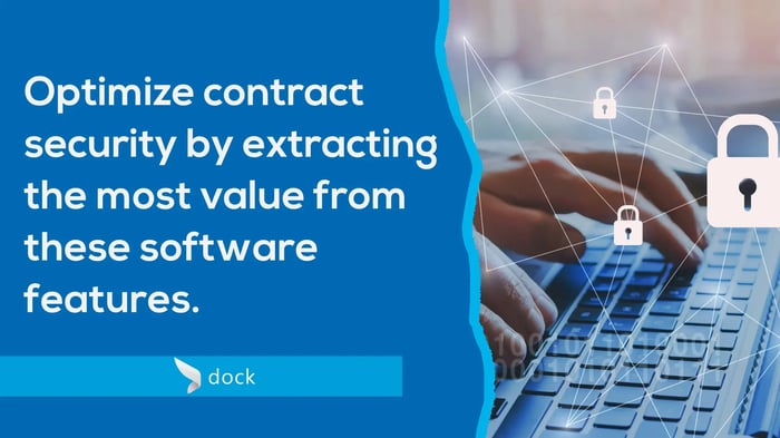 Contract Management Software Security Features