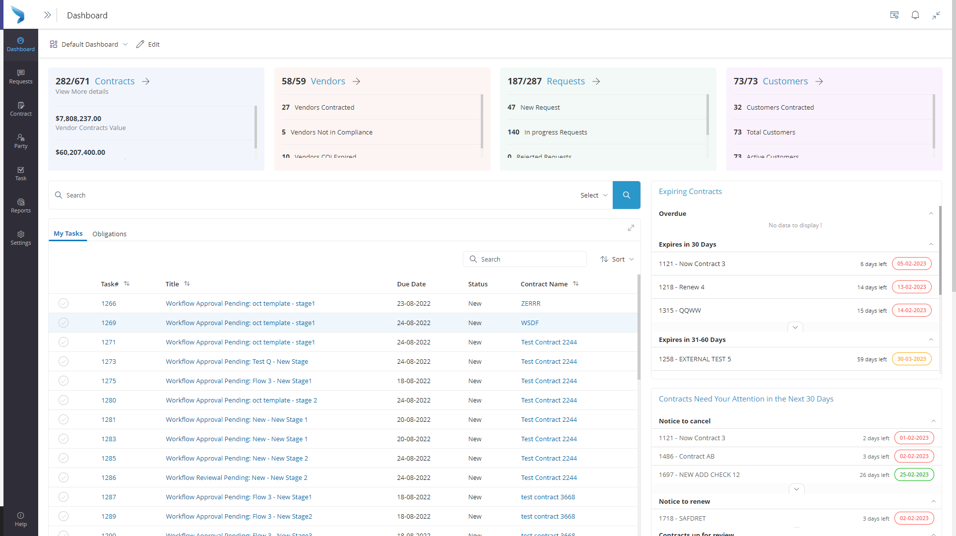Contract-Management-Dashboard
