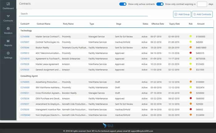 Contracts Central Repository