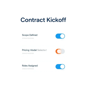 Strategic Contract Initiation and Project Readiness