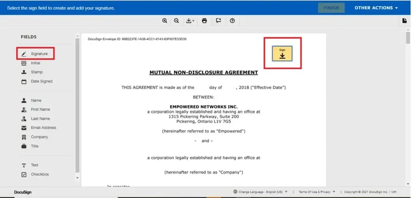 docusign signature