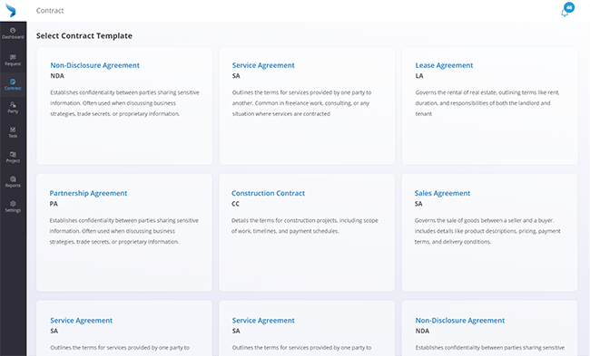 Contract Management Creation