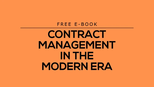 E-book featured image - Contract Management in the Modern Era