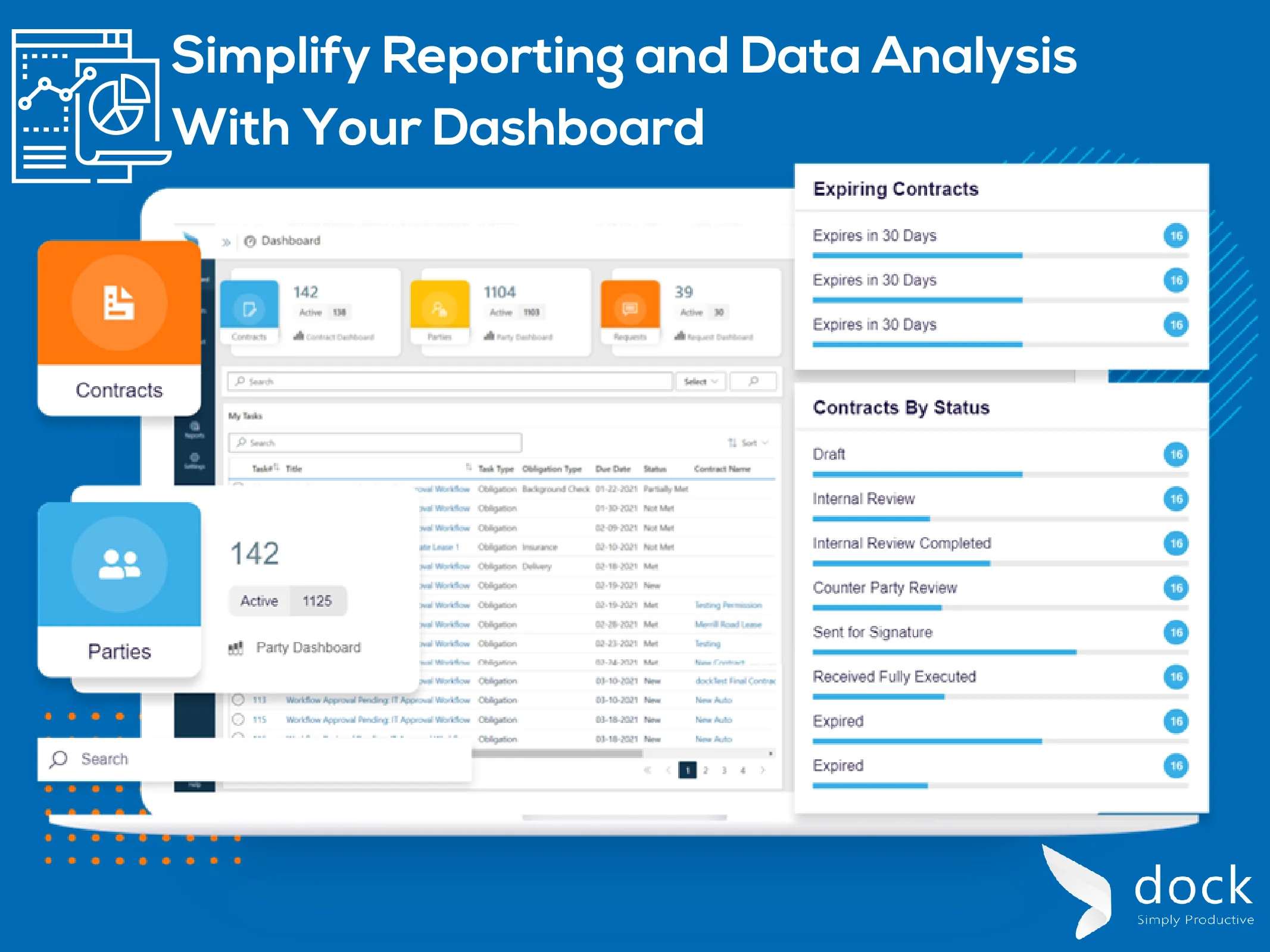 Simplify reporting with a proactive contract dashboard