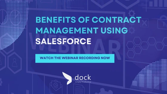 Webinar - Contract Lifecycle Management with salesforce