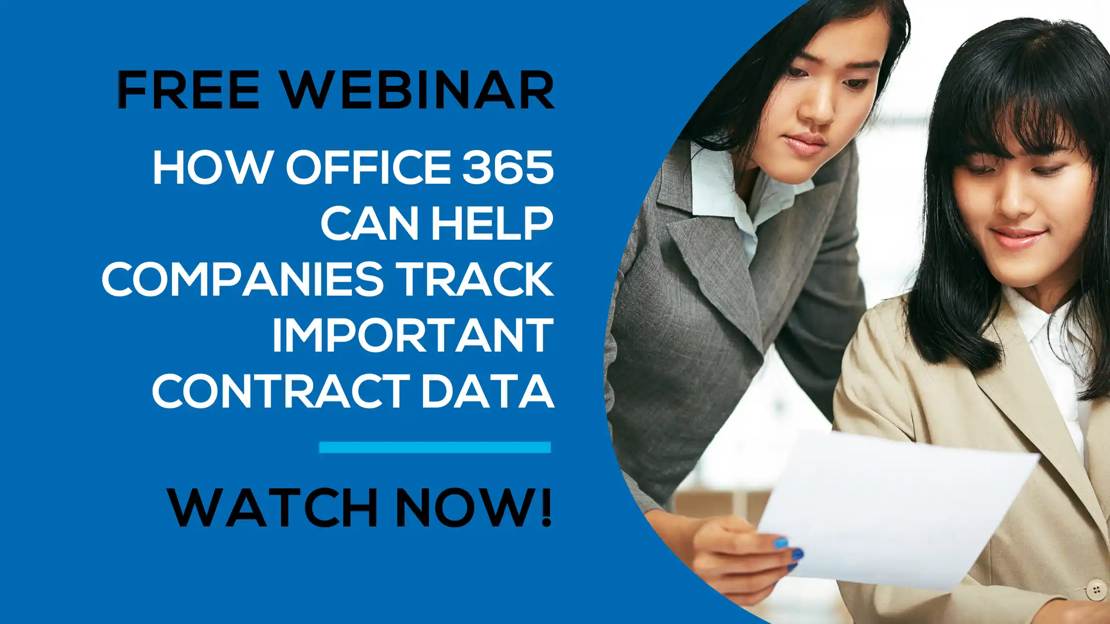 Webinar - How Office 365 Can Help Companies Track Important Contract Data