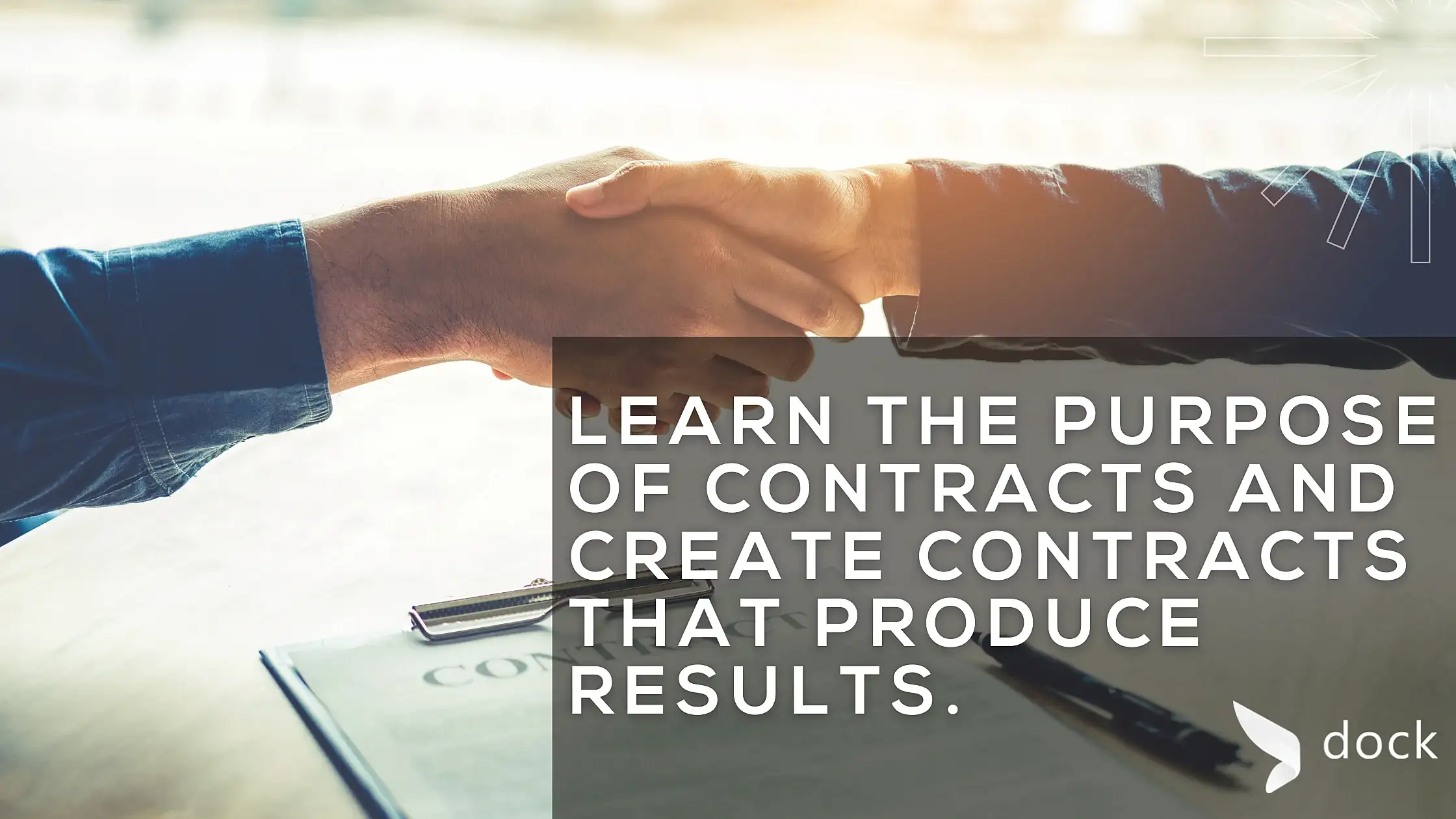 learn the purpose of contracts and Create contracts that produce results